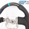 CARBON Fibre LEATHER Steering Wheel Blue Line+Stitching for 12-16 TOYOTA 86 Subaru BRZ-12700