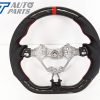 CARBON Fibre LEATHER Steering Wheel Red Line+Stitching for 17-19 TOYOTA 86 Subaru BRZ-0