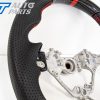 CARBON Fibre LEATHER Steering Wheel Red Line+Stitching for 17-19 TOYOTA 86 Subaru BRZ-12645