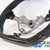 CARBON Fibre LEATHER Steering Wheel BLUE Line+Stitching for 17-19 TOYOTA 86 Subaru BRZ-12861