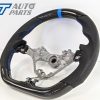 CARBON Fibre LEATHER Steering Wheel BLUE Line+Stitching for 17-19 TOYOTA 86 Subaru BRZ-12860