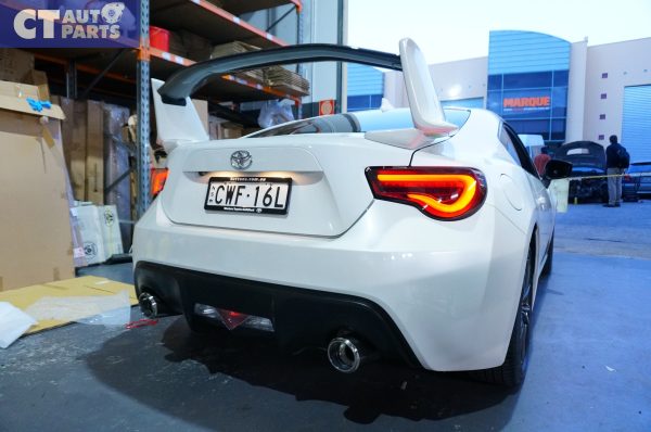OEM AERO Style Carbon Blade 37J SATIN White Rear Trunk Spoiler MY12-20 Toyota 86 / Subaru BRZ -0