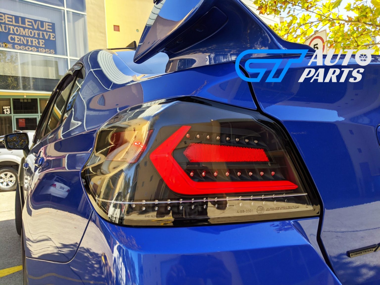 V5 Black Red Bar Full LED Tail lights Dynamic Indicator for 20152020 Subaru WRX/ WRX STI VA