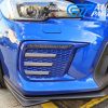 WR.BLUE SMOKED 3D DRL Dynamic Signal Front Fog Light Bezels for MY18+ Subaru WRX/STI -13461