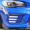 WR.BLUE SMOKED 3D DRL Dynamic Signal Front Fog Light Bezels for MY18+ Subaru WRX/STI -13469