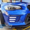 WR.BLUE CLEAR 3D DRL Dynamic Signal Front Fog Light Bezels for MY18+ Subaru WRX/STI -13473