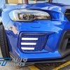 WR.BLUE CLEAR 3D DRL Dynamic Signal Front Fog Light Bezels for MY18+ Subaru WRX/STI -0