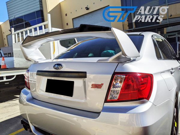 Rowen Style Glossy Black Gurney Flap For 08-14 Subaru Impreza WRX STI G3
