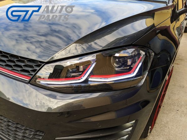 R Style DRL LED Projector Headlights LED Indicator for VW Golf 7 MK7 TDI GTI Head lights