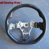 Matte Carbon Fibre LEATHER Steering Wheel Red Line+Stitching for 2014-2020 SUBARU WRX / STI / LEVORG-13861