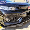 Carbon Style Front Bumper Lip Diffuser For 2016-2018 Honda FK Civic Hatch Sedan-13933