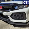 Carbon Style Front Bumper Lip Diffuser For 2016-2018 Honda FK Civic Hatch Sedan-13935