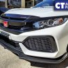 Carbon Style Front Bumper Lip Diffuser For 2016-2018 Honda FK Civic Hatch Sedan-13936