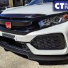 Carbon Style Front Bumper Lip Diffuser For 2016-2018 Honda FK Civic Hatch Sedan-13941