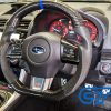 Carbon Fibre LEATHER Steering Wheel BLUE Line BLUE Stitching for 2014-2020 SUBARU WRX / STI / LEVORG-14644