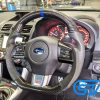 Carbon Fibre LEATHER Steering Wheel BLUE Line BLUE Stitching for 2014-2020 SUBARU WRX / STI / LEVORG-14647