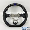 Carbon Fibre LEATHER Steering Wheel BLUE Line BLUE Stitching for 2014-2020 SUBARU WRX / STI / LEVORG-13920
