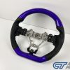 Purple Carbon LEATHER Steering Wheel Purple Stitching for 2014-2020 SUBARU WRX / STI / LEVORG-13907
