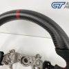 Matte Carbon Fibre LEATHER Steering Wheel Red Line+Stitching for 2014-2020 SUBARU WRX / STI / LEVORG-0