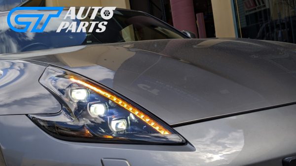 COPLUS Triple LED Projector Dynamic Headlights for 2008-2021 Nissan 370Z Head lights