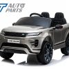 Official Licensed Land Rover Range Rover Evoque Ride On Car for Kids 2 Seats Silver Grey Painted -0
