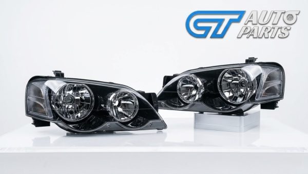 Sports Version Black Head Lights for 02-06 Ford Falcon BA BF XR6 XR8 Farimont FPV Sedan Ute