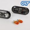 Black Side Indicators Repeaters Pair Set With Bulbs for 04-08 Ford Focus XR5 ZETEC-14151