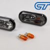 Black Side Indicators Repeaters Pair Set With Bulbs for 04-08 Ford Focus XR5 ZETEC-14150