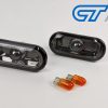 Black Side Indicators Repeaters Pair Set With Bulbs for 04-08 Ford Focus XR5 ZETEC-14149