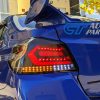 V5 Black White Bar Full LED Tail lights Dynamic Indicator for 2015-2020 Subaru WRX/ WRX STI VA-14476
