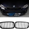 M Sport Style Gloss Black Front Bumper Bar Grille Grill for BMW 3-Series F30 F31-14898