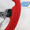 Carbon Fibre Red Alcantara Steering Wheel Red Stitching for 14-19 SUBARU WRX LEVORG STI-15023