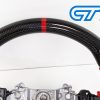 Carbon Fibre Red Alcantara Steering Wheel Red Stitching for 14-19 SUBARU WRX LEVORG STI-15025