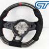 Carbon Fibre Alcantara Steering Wheel Red Stitching for VW GOLF 7 R GTI -15053