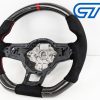 Carbon Fibre Alcantara Steering Wheel Red Stitching for VW GOLF 7 R GTI -15055