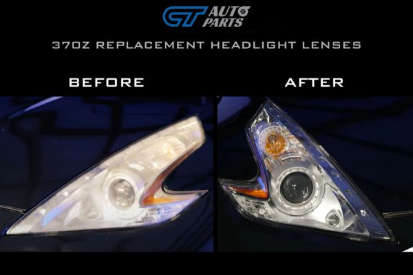 COPLUS Full Replacement Headlight Lense for 2009-2021 Nissan 370Z Nismo Z34