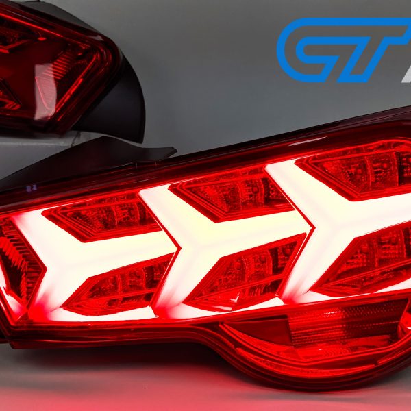 Clear Red Lambo Style LED Dynamic Indicator Tail lights for 1221