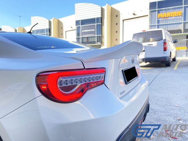 LEGSPORT Style K1X Crstyal Pearl White Rear Spoiler Wing for 12-21 Toyota 86 Subaru BRZ ZN6