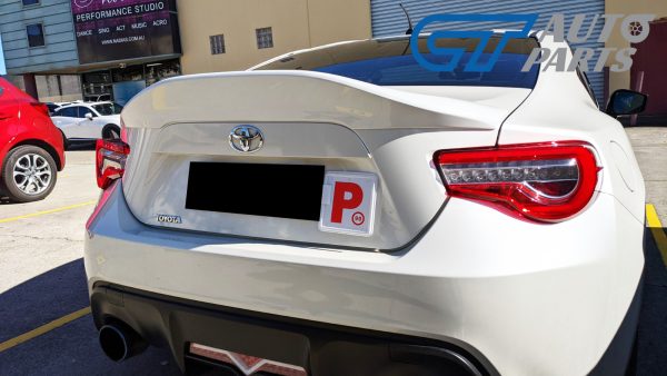 LEGSPORT Style 37J Satin Pearl White Rear Spoiler Wing for 12-21 Toyota 86 Subaru BRZ ZN6
