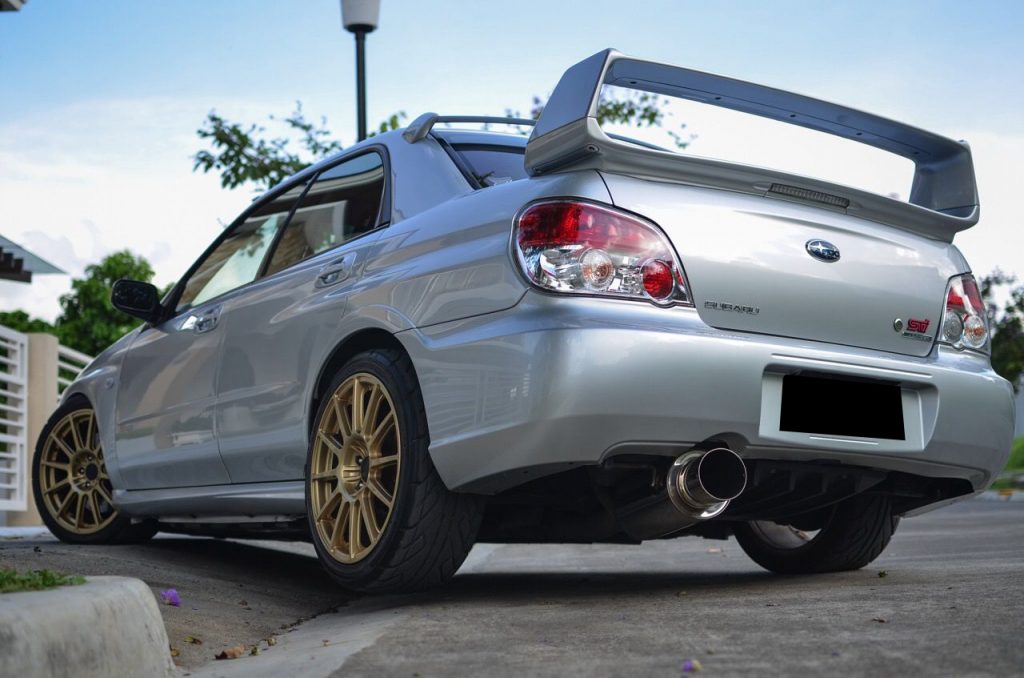 STI Style Rear Spoiler Wing for 20022007 SUBARU IMPREZA WRX STI RS 01G