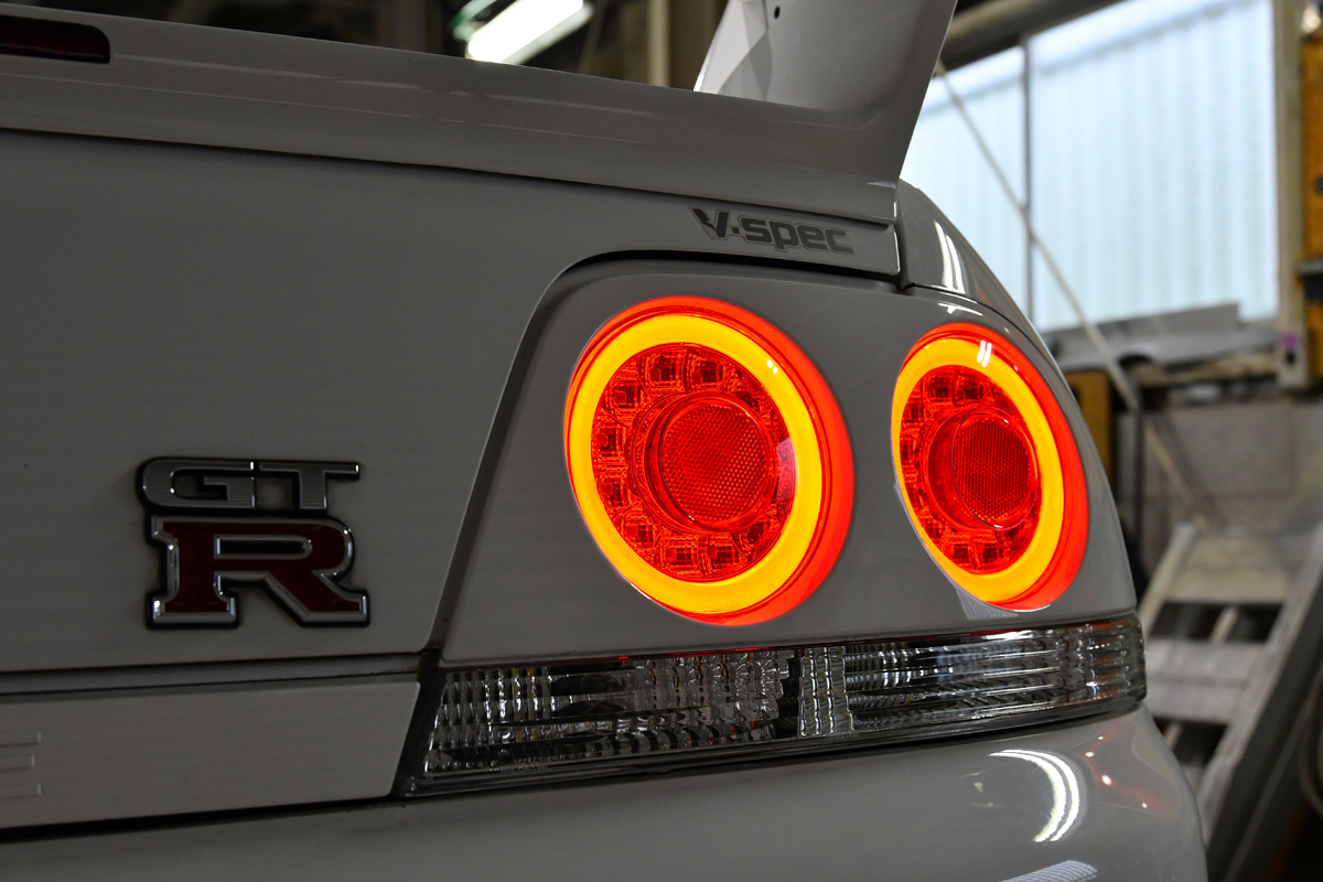 78 Works Fiber Ring LED Taillights for 93-98 Nissan Skyline