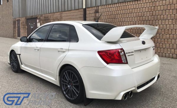 STI Style 37J Satin White ABS Spoiler Wing For 2008-2013 Subaru Impreza WRX STI G3