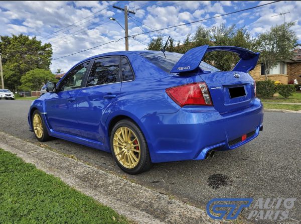 STI Style 02C WR Blue ABS Spoiler Wing For 2008-2013 Subaru Impreza WRX STI G3