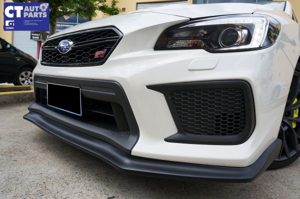 CS Style Front Bumper Lip for 2018-2021 SUBARU WRX STI VA Matte Black