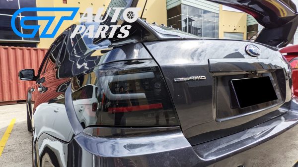 Black Edition LED Taillights Dynamic Signal for 08-13 Subaru Impreza WRX STI G3 4D tail lights