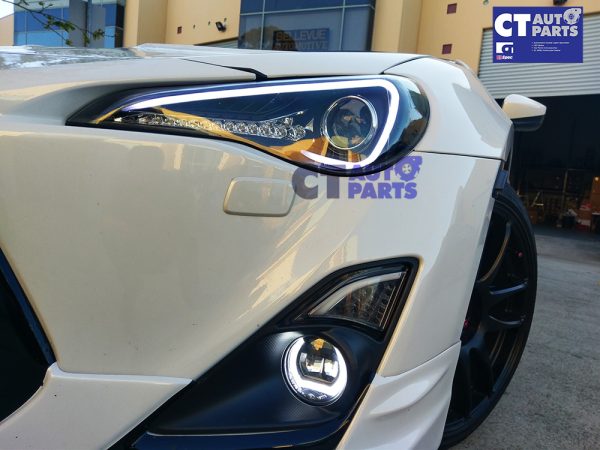 Front OLM LED CORONA DRL Fog Lights for 12-16 Toyota 86 GT GTS ZN6 FT86