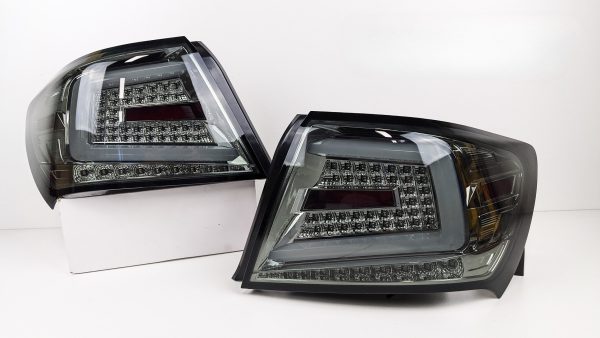 Spec D Smoke LED Taillights Dynamic Signal for 08-13 Subaru Impreza WRX STI G3 4D tail lights