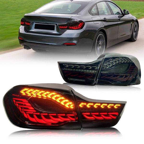 Smoke 3D OLED Sequential Tail Lights For 2014-2020 BMW F32 F33 F82 F83 M4 4 series taillights