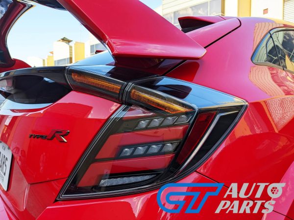 CT V2 Clear LED Tail lights For 2016-2021 Honda Civic FK7 TYPE R FK8 taillights