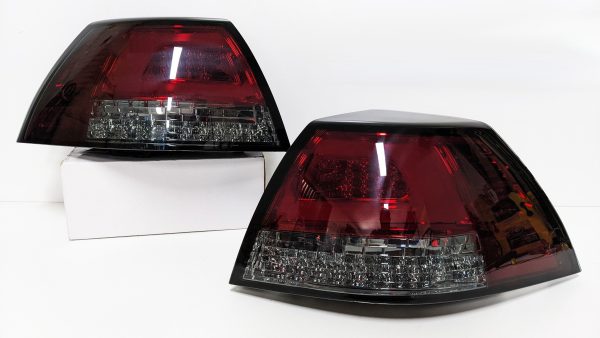 Smoke Red 3D LED Sequential indicator Tail Lights for 06-13 Holden Commodore VE Sedan Omega taillights